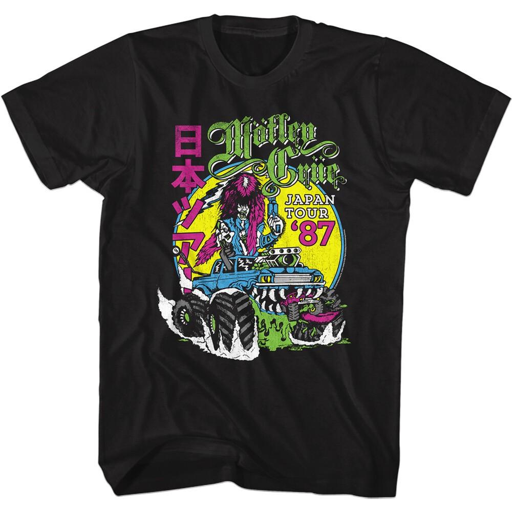 

MOTLEY CRUE Official T-Shirt 1987 Japan Tour New Black Cotton Merchandise Unisex T-Shirt M