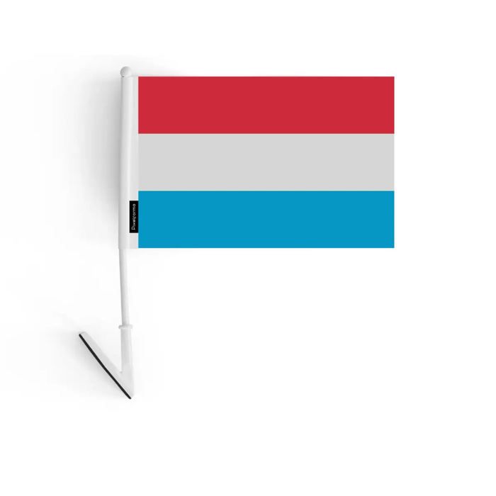 Drapeau Adhésif - Luxembourg - 14 X 21 Cm - 10 Pièces - Polyester - Léger Et Robuste