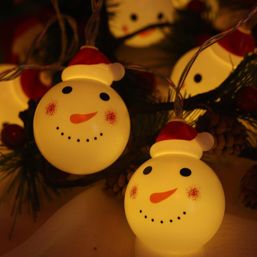 Christmas Decorative Lights String Snowman Christmas Tree Hanging Lights Showcase Shop Scene Decoration Atmosphere Lights