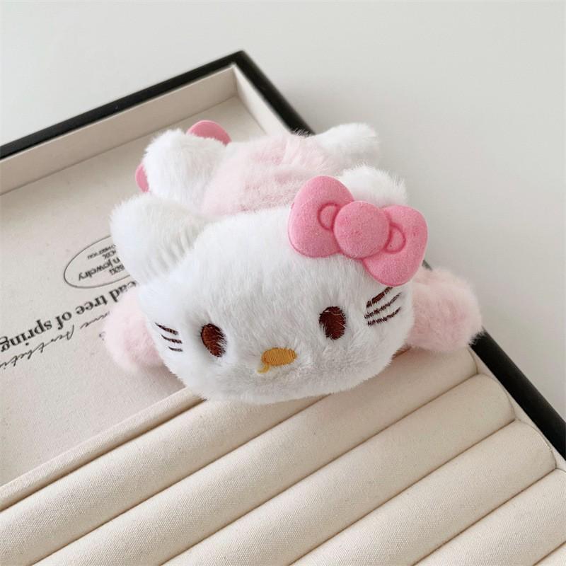 

Розовая заколка-краб Hello Kitty в корейском стиле – Милый котенок, аксессуар для волос в виде акулы для девочек