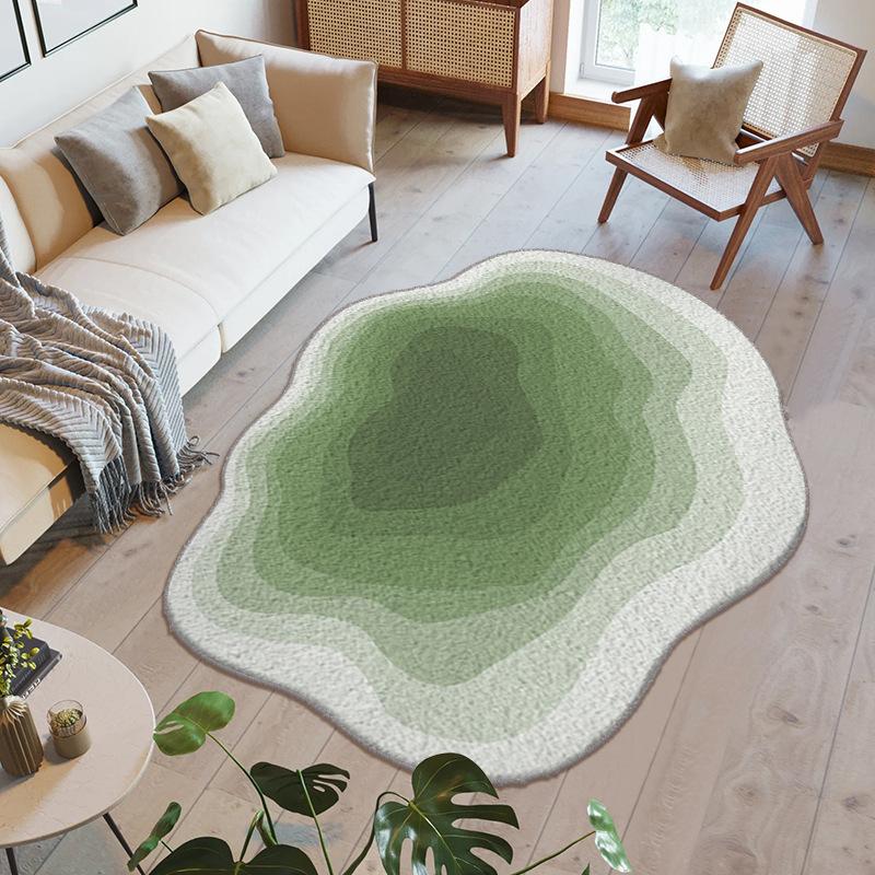 

Креативный ковер особой формы, прикроватный плед, коврик для песка под журнальный столик в гостиной, ковер неправильной формы, свежий искусственный кашемир, грязеотталкивающий коврик для пола 120*200cm