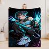 Huntrix, Rumi, Mira, Zoey Demon Hunters Kpop 3D Printed Flannel Blanket Throw Warm Gift for Kids Adults Home Office