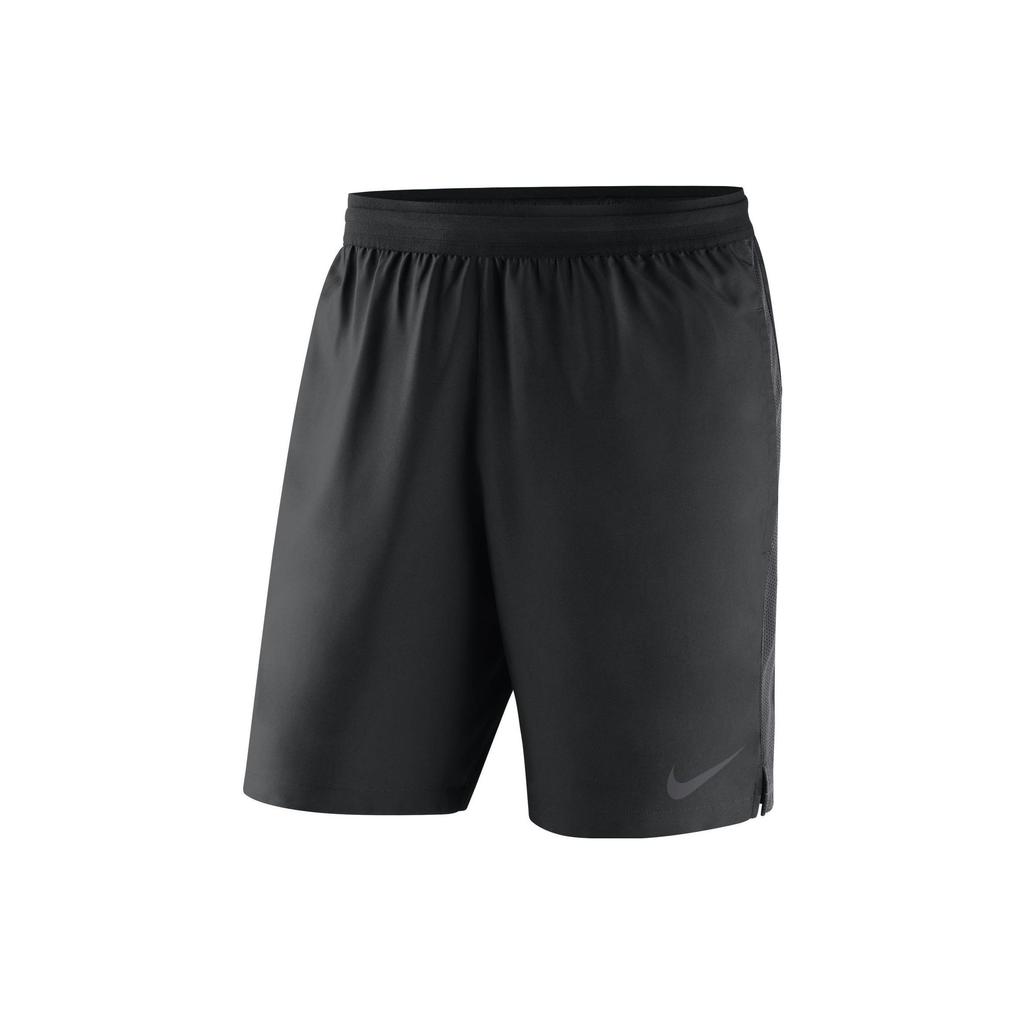 Nike Elastic Waist Soccer Shorts With Logo Men Bottoms Black AA0737-010