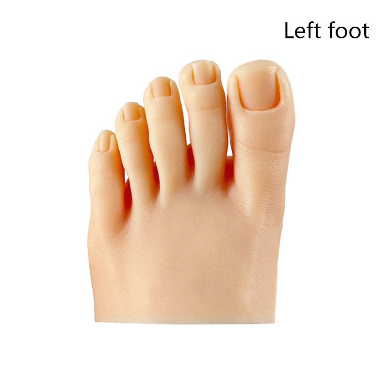 Nail Practice Foot Mannequin With Fake Toes For Training Nail Display Silicone