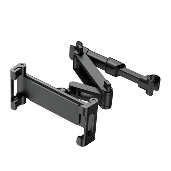 Car Phone Holder Rear Headrest Vehicle-mounted Stand Adjustable Telescopic 360° Rotates Phone Holder for Cars SUVs Trucks
