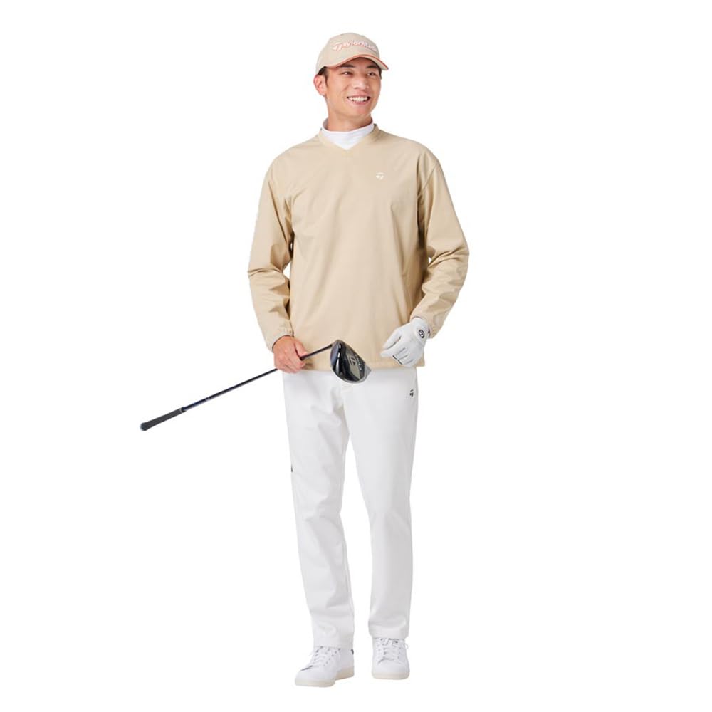 TaylorMade T-HEAT Pullover, Beige, Size O, Men's, 24FW UN355