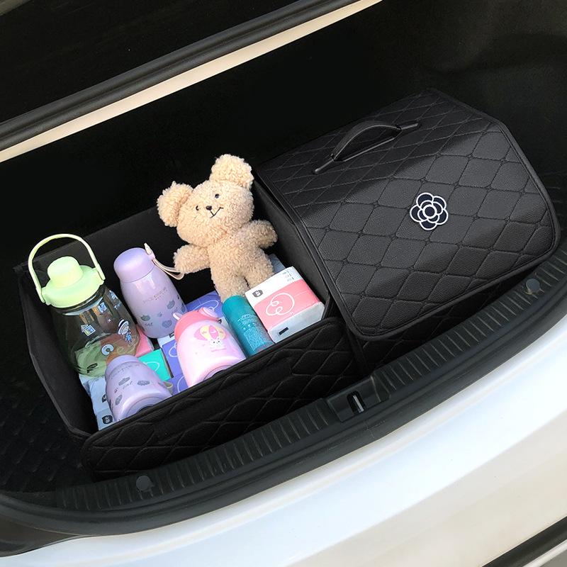 Leather Folding Multi-Functional Car Trunk Organizer Box