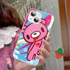 Cute G-Gloomy B-Bear For IPhone 14 13 12 Mini 11 Pro XS Max X XR 14 Plus Tempered Glass Cover