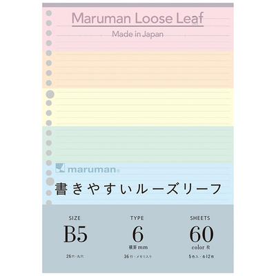 Maruman B5 Loose Leaf Color Assortment L1231-99