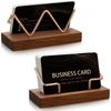 Multiple Styles Name Card Stand Wooden Desktop Card Holder Desk Card Display Rack  Hotel