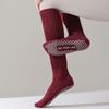 1 Pair Women Winter Yoga Socks Compression Yoga Socks Silicone Bottom Long-tube High Elasticity Wrapping Anti-slip Socks Warmth Stockings