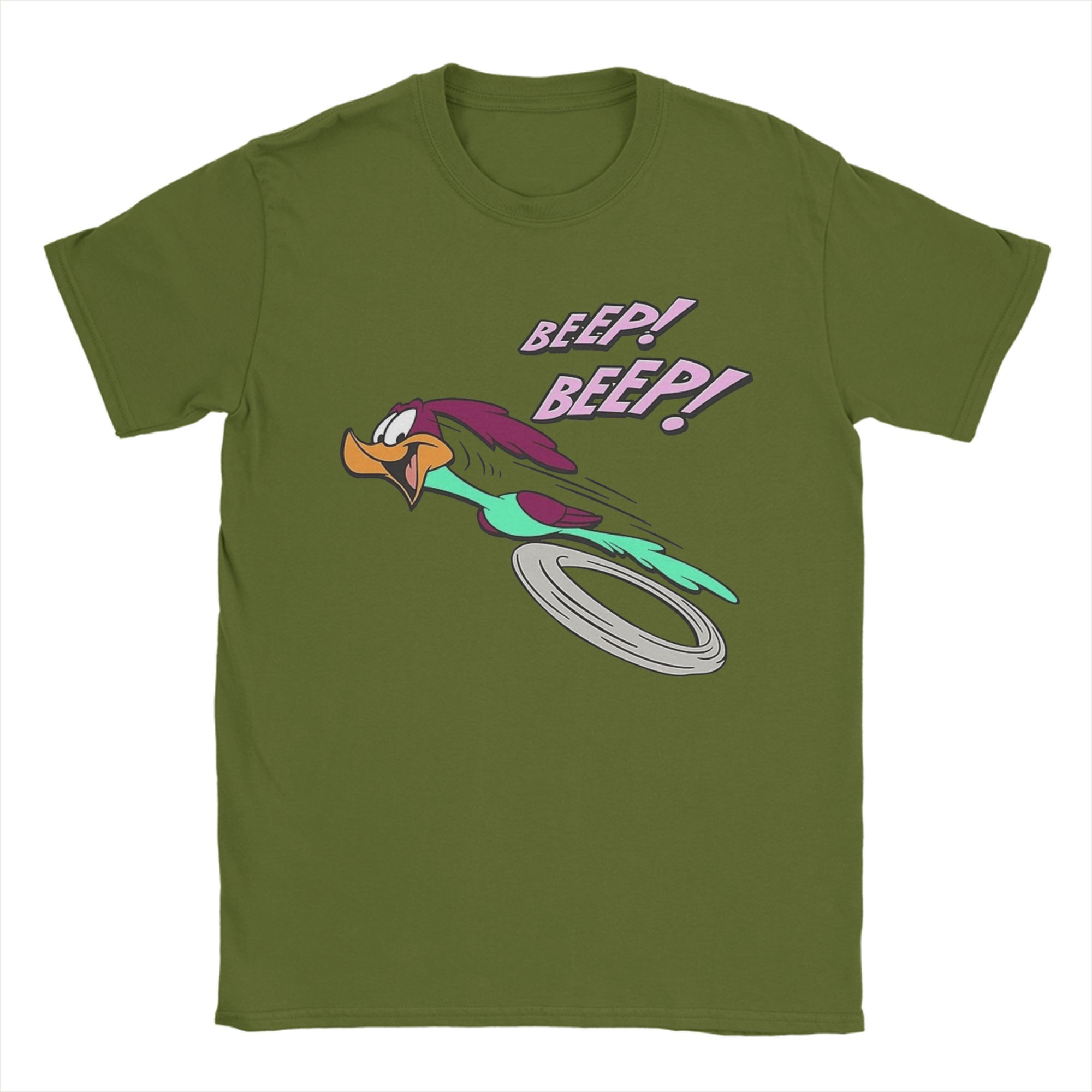 

Men T-Shirt Wile E. Coyote And The Road Runner Awesome Pure Cotton T Shirt Short Sleeve T Shirt Round Collar Clothing Plus Size 4XL