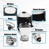 Ronan 2pcs 2.5inch Bi-xenon Ver9.5 H4 Socket Car Headlight Projector Lens Use D2S/D2H Lamps for Car Headlight Upgrade
