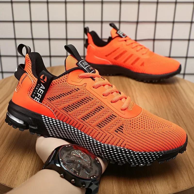 2025 Moda Erkek Spor Ayakkabıları Hafif Koşu Ayakkabıları Yazlık File Spor Ayakkabı Nefes Alabilir Günlük Ayakkabılar Rahat Erkek Tenis Ayakkabısı