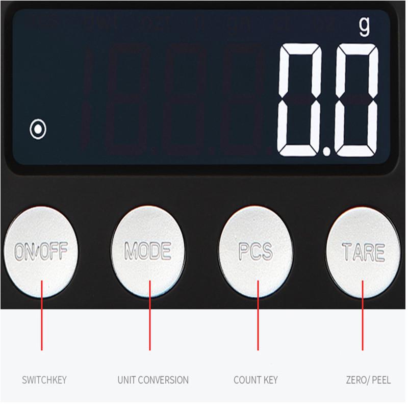 200/500g 0.01/0.1g Digital Scale Electronic Pocket Jewelry Weighing Scale LCD Display Jewelry Diamond Scales