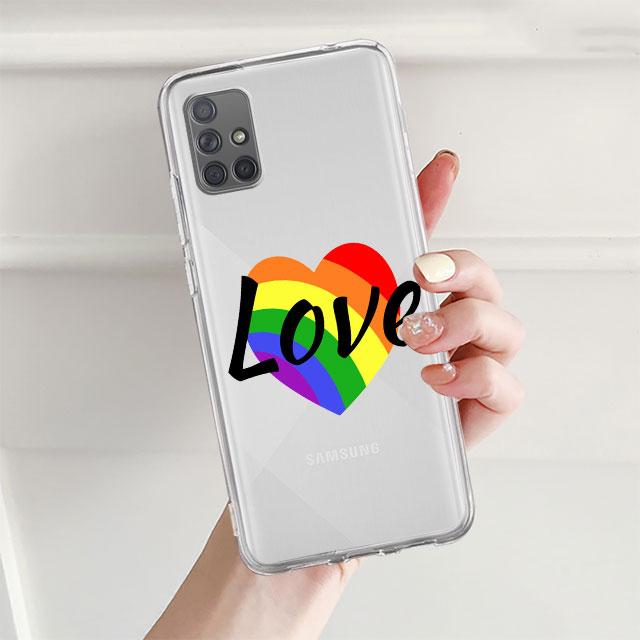 

Прозорий чохол для Samsung Galaxy A52 A12 A51 A32 A21s A71 A32 A22 50 A70 A31 A72 5G телефонна кришка Гей Лесбі ЛГБТ Дано Samsung A20e