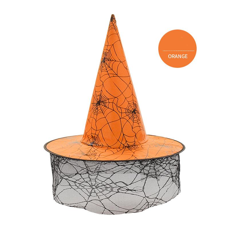 5pcs Halloween Witch Hat Magical Masquerade Carnival Costume School Performance Halloween Decoration Party Hat Wizard Men Women 