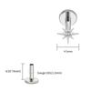 Right Grand ASTM F136 Titanium CZ North Star Flat Back Earring 16G Tiny Starburst Helix Cartilage Stud Earlobe Piercing Jewelry