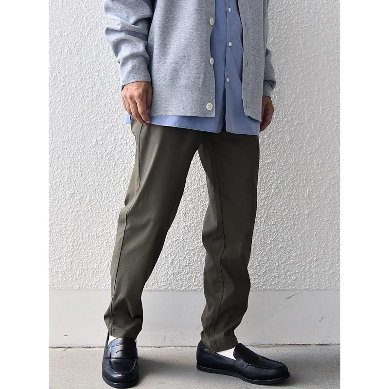 [Ships Any] pants Machine washable UV cut super stretch tapered easy men's 713100040 olive L