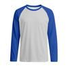 Men's Round Neck Plunger Long Sleeve T-Shirt Top