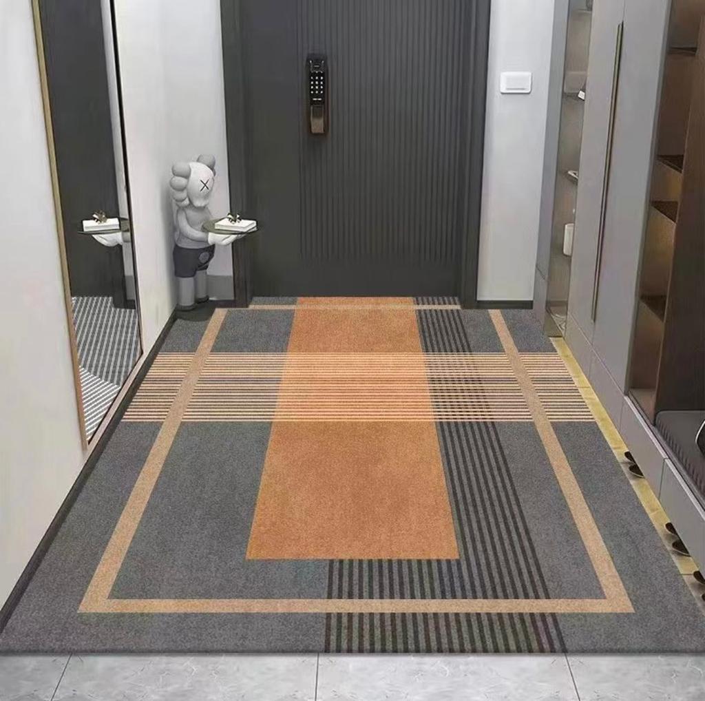 Light Luxury High Sense Entry Mat Door Mat Absorbent, Anti-slip and Wear-resistant Can Be Cleaned Bathroom Quick Dry Diatom Mud Mat
