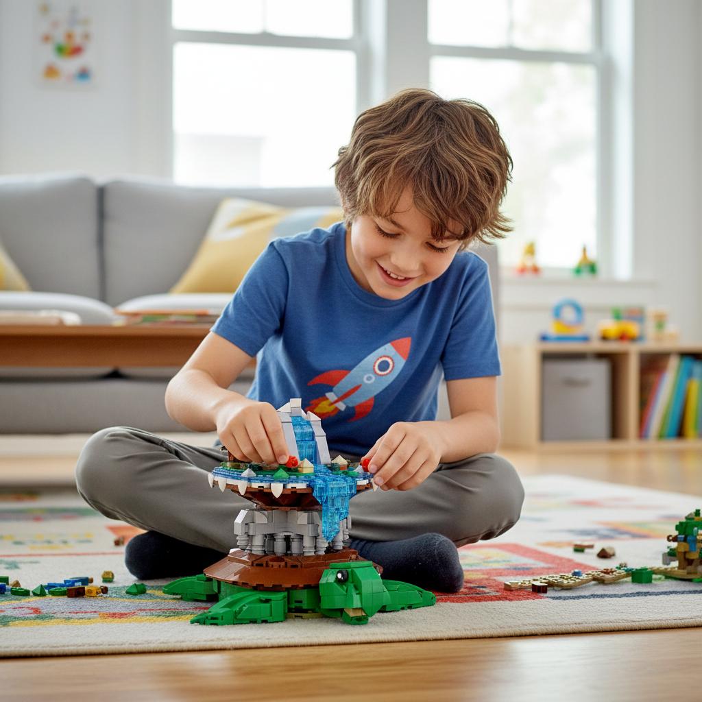 MOC Turtle Building Blocks - Creative Building Toy for Boys Perfect as a Gift for Christmas