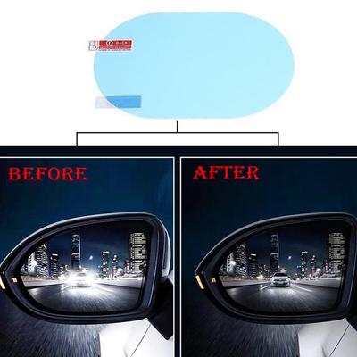2 Adet Su Geçirmez Sticker Oval Otomobil Sis Önleyici Ayna Koruyucu Aksesuarlar