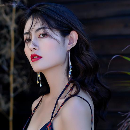 Oblíbené visací náušnice Jemné lehké dekorativní