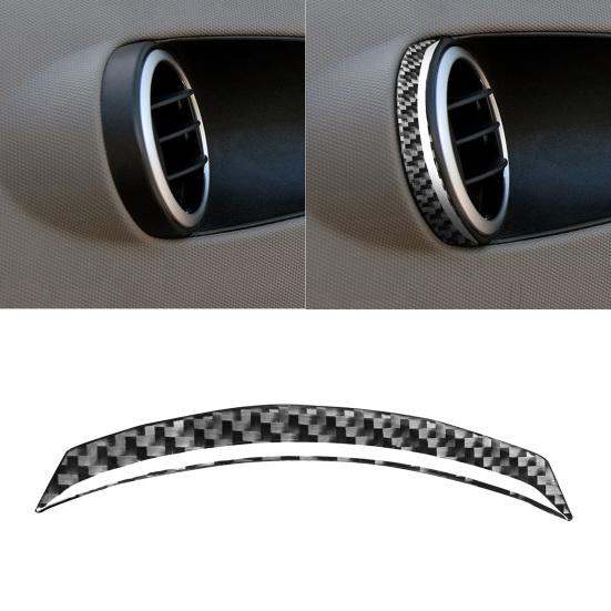 

2 шт. Накладка из углеродного волокна на выпускной рамке, наклейка на воздушную крышку, совместимая с Nissan 350Z