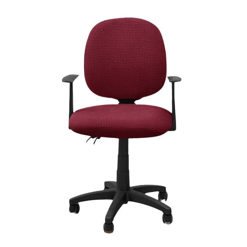 Office Chair Slipcover For Kitchen Dinning Banquet Dustproof Garterized Stretchable Seat Cover MH