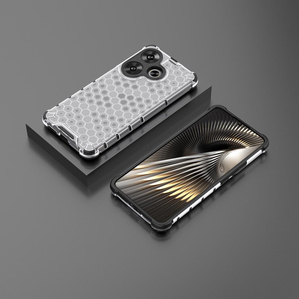 Für Xiaomi Redmi Turbo 3 5G/Poco F6 5G Hülle Sturzschutz Wabenförmige PC+TPU Handyhülle