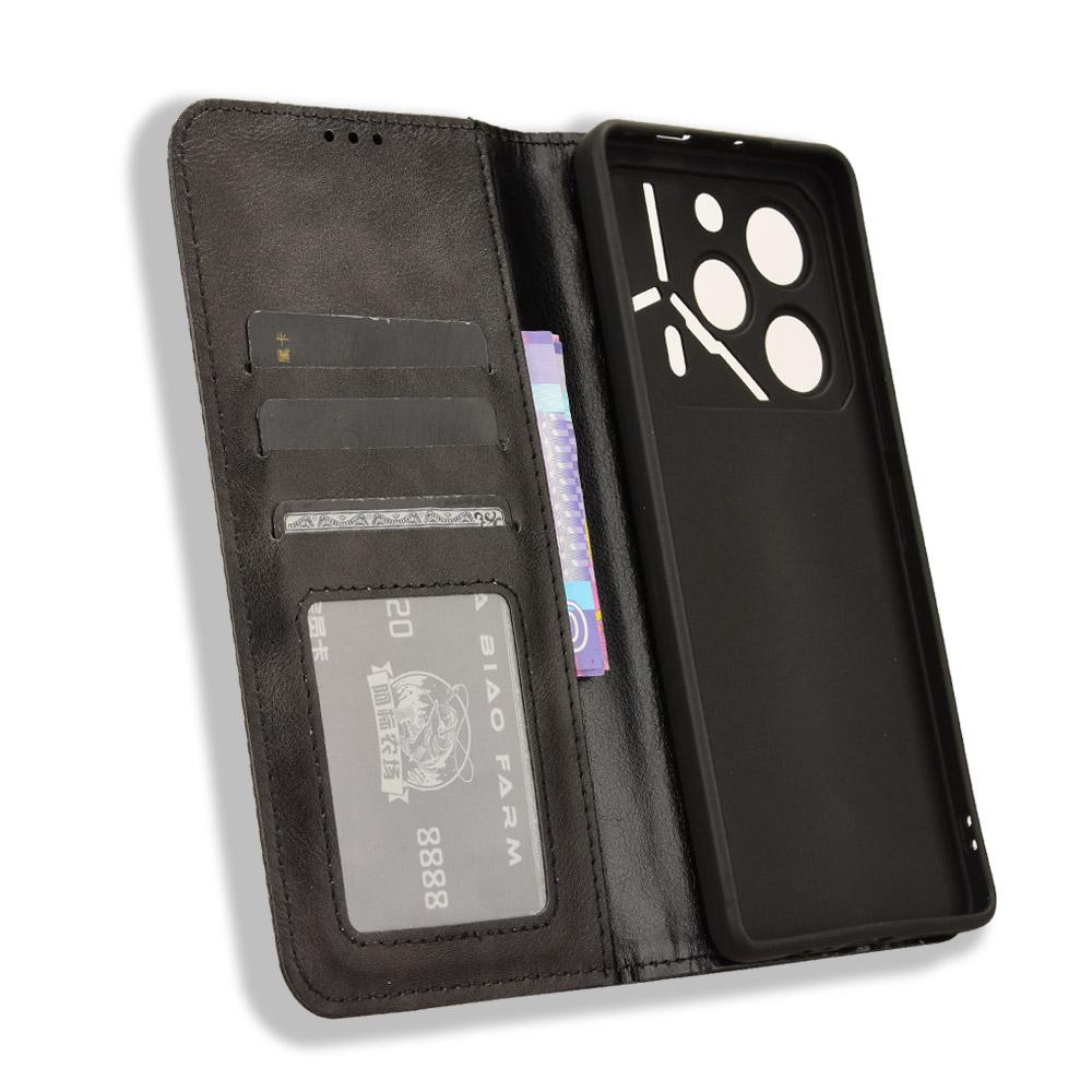 For TECNO Pova 6 Pro 5G LI9 Case Wallet Retro Texture Leather Phone Cover