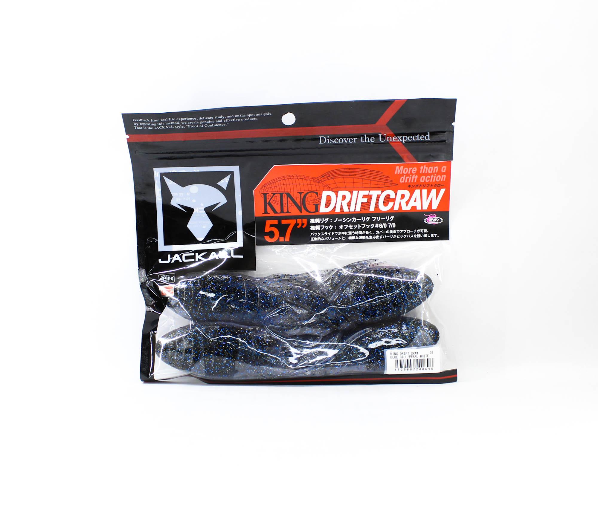 

Jackall Soft Lure King Drift Craw 5.7 Inch Blue Gill Pearl White (0696)
