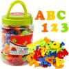 78 PCS Magnetic Letters Numbers Alphabet, Colorful Plastic Educational Toy, Learning Spelling Counting for Kids, Chiristmas Gift