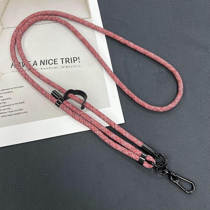Mobile Phone Lanyard Crossbody Neck 1MM Polyester Mobile Phone Rope Neck Crossbody Adjustable Hand + Lanyard Crossbody Can Be Carried