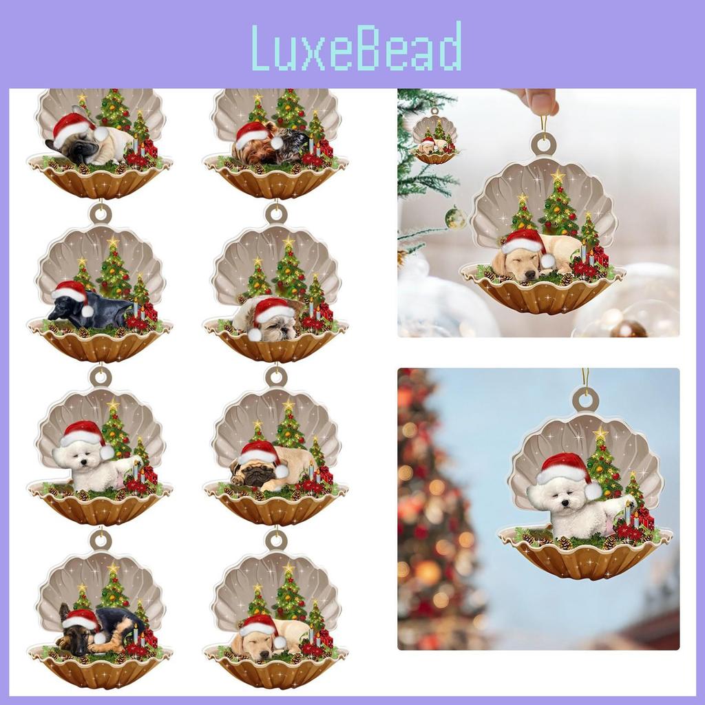 Charming Cartoon Style Acrylic Shell Dog Vehicle Decoration For Home And Holiday