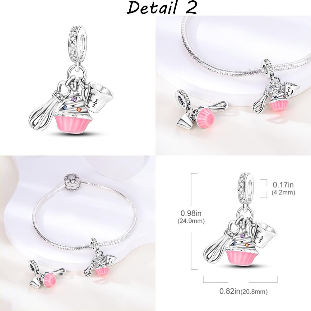 Original Copper Healthy Teeth Toothbrush Dangle Charm Beads Fit Mula Bracelet Necklace Pendant Jewelry Making Women Gift