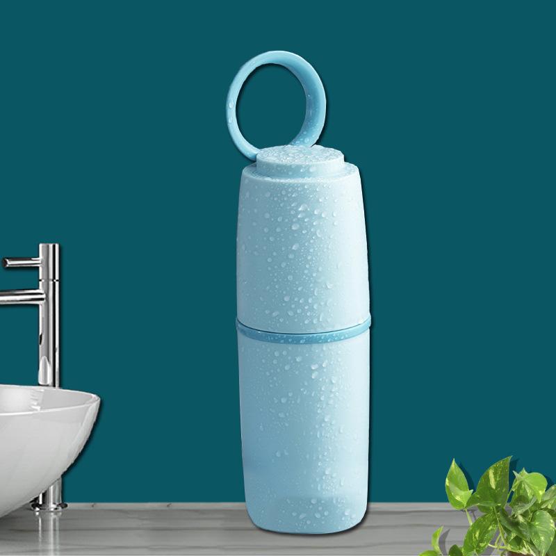 Removable Travel Toothbrush Storage Case | Water-Resistant Divided Sections | Ingenious Storage Cup Toiletry Organizer Caddy