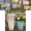 Decorative Plastic Planter With Drainage For Wall Hanging And Garden Fence Decor