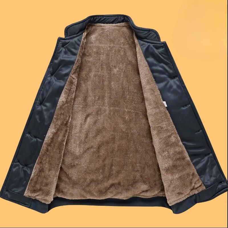 Men's Outdoor Cold Storage Cotton-padded Jacket, Stretch Loose Cotton-padded Jacket, Warm and Cold-proof Overalls, Thickened and Velvet 2-piece Suit