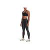 Under Armour Mid Rise Training Compression Fitness Pants Women Bottoms Gray 1369258-010
