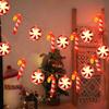 1pc 10/20/30 LED Red Walking Stick And Candy String Lights Fairy Atmosphere Hanging Lamp Battery Powered Suitable For Home Decor
