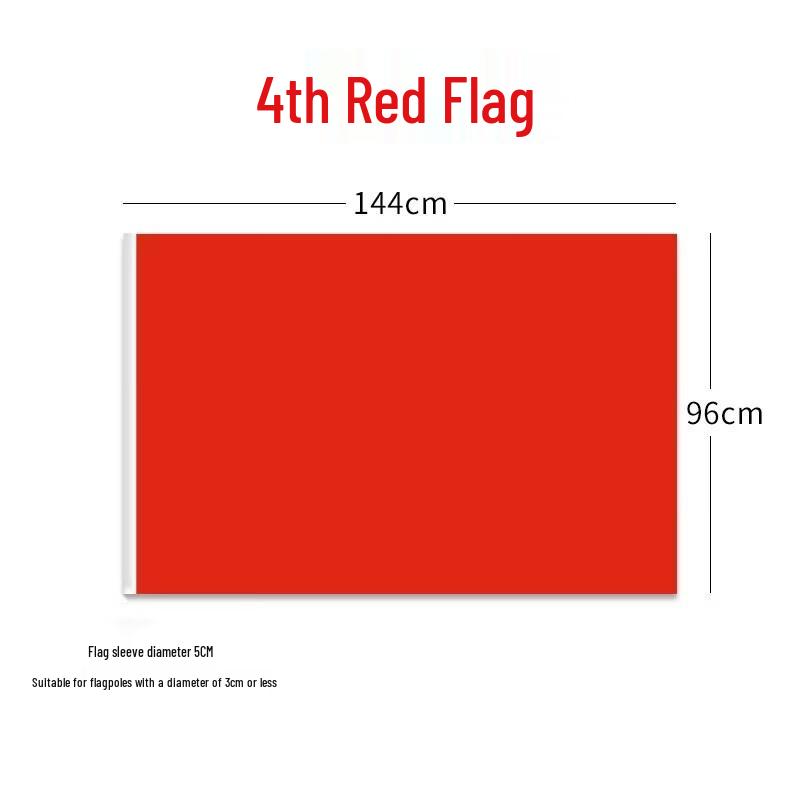 Plain Red Office Meeting Flags (10-Pack)