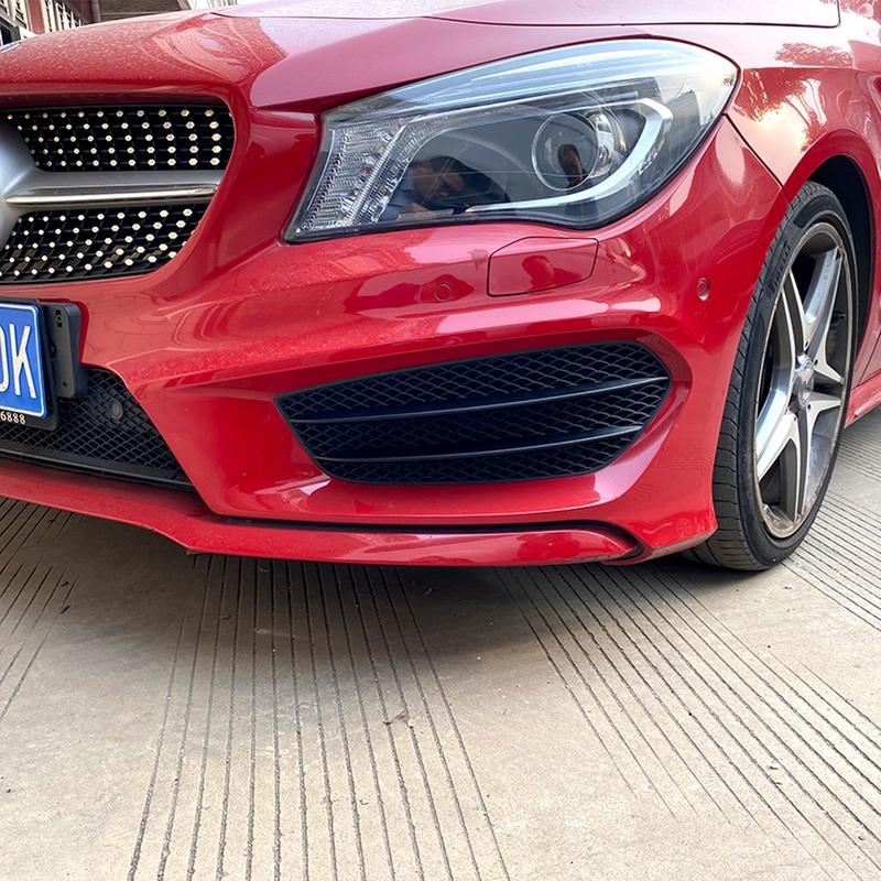 Front Side Grill Air Vent Trim Cover Mesh Grid For Mercedes Benz CLA Class W117 C117 CLA200 CLA220 CLA45 AMG Line 2013-2016