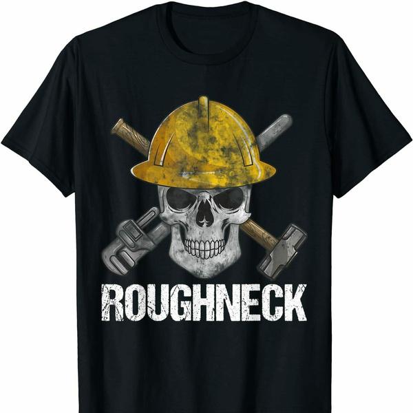 Funncy Skull Oilfield Worker Premium Funny Gift Idea Tee T-Shirt S разноцветный