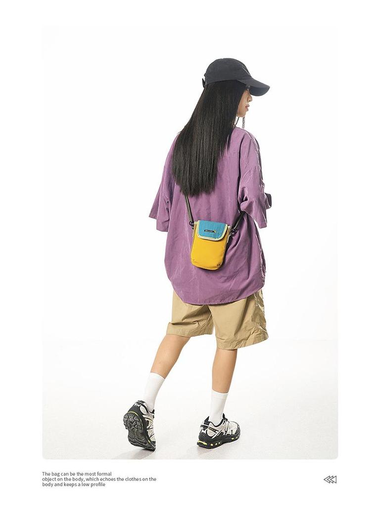 Korean Style Mini Crossbody Bag 2025: Unisex High-End Canvas Phone Carrier