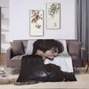 Zhang Linghe Flannel Blanket Super Soft Bedding Throws for Living Room Airplane Travel Print Bedspread Sofa Bed Cover