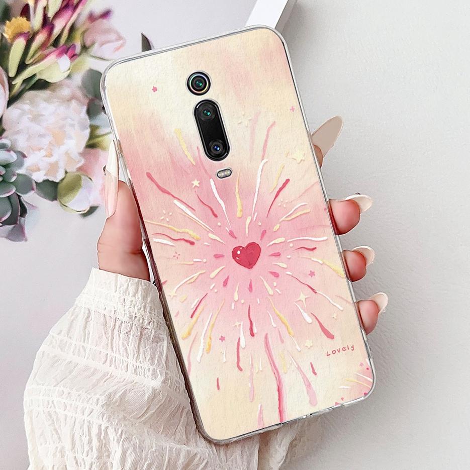For Xiaomi Mi 9T Pro Case Colorful Flowers Painted Cover Soft Silicone Phone Case For Xiaomi Mi 9T Pro Mi9T Mi9TPro Fundas Coque