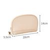 Portable Mesh Cosmetic Bag Zipper Closure Transparent Makeup Handbag Large Capacity Lightweight Storage Pouch
