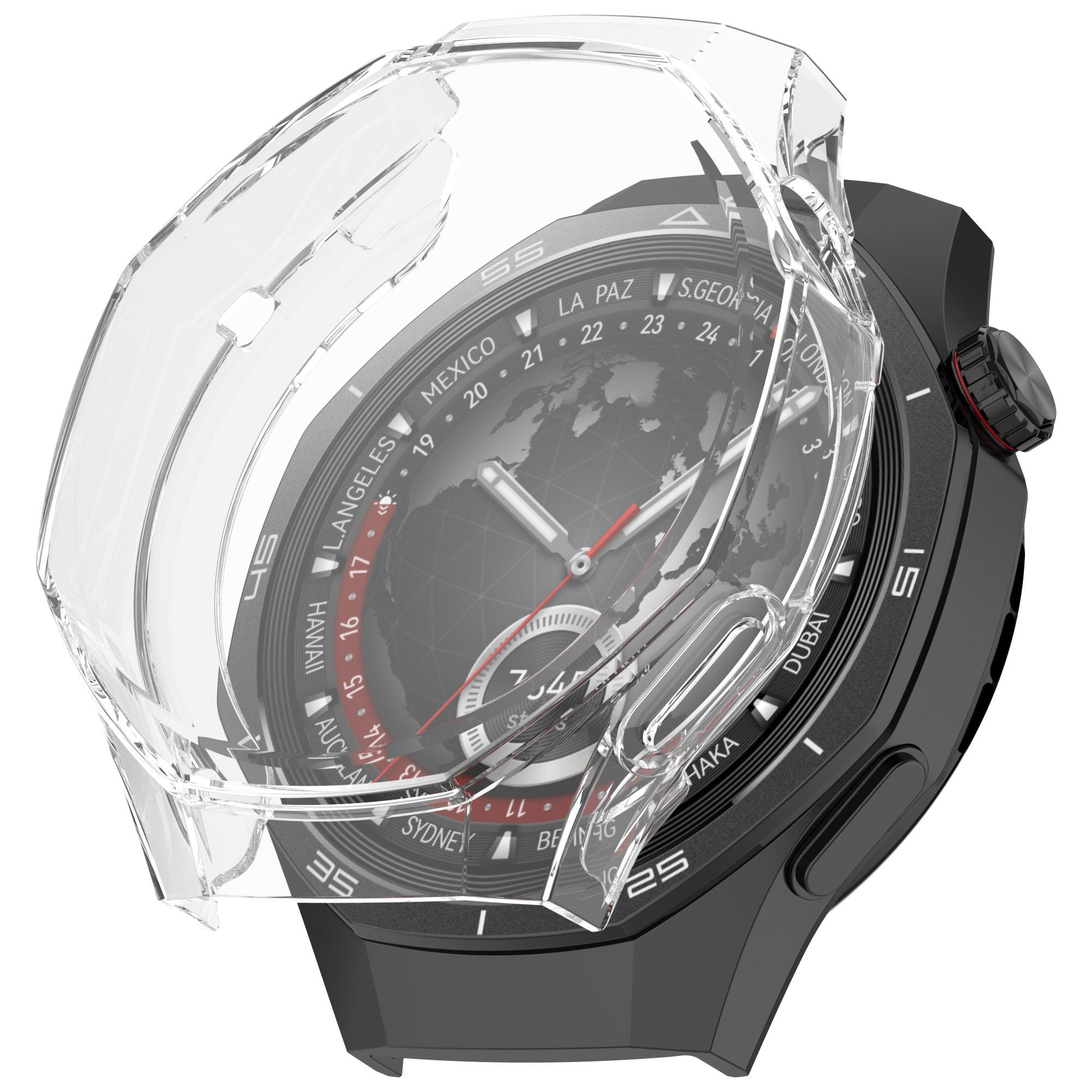 

For Huawei Watch GT 5 Pro 46mm Watch Case Full Coverage Flexible TPU Protective Cover, Transparent A